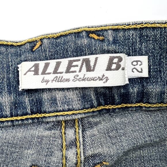 ALLEN B By Allen Schwartz Cropped Rhinestone Bling Jeans Size 29 - Picture 8 of 11